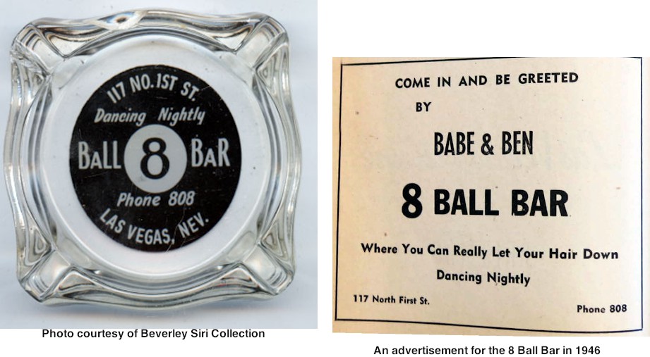 Collectible 8 Ball Bar ashtray-1940's