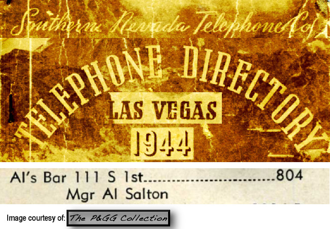 Al's Bar   111 S 1st Las Vegas in 1944