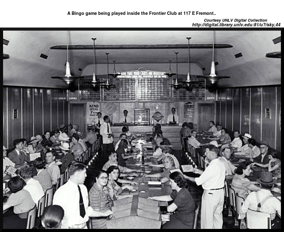 Bingo at the Frontier Club    Courtesy UNLV Digital Collection 