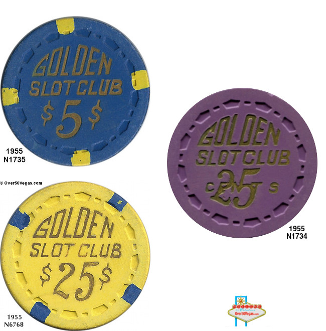 Small Crown mold chips from the
Golden Slot Club.