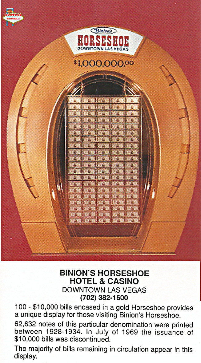 Binion’s Horseshoe Downtown Las Vegas Casino $5 Token 