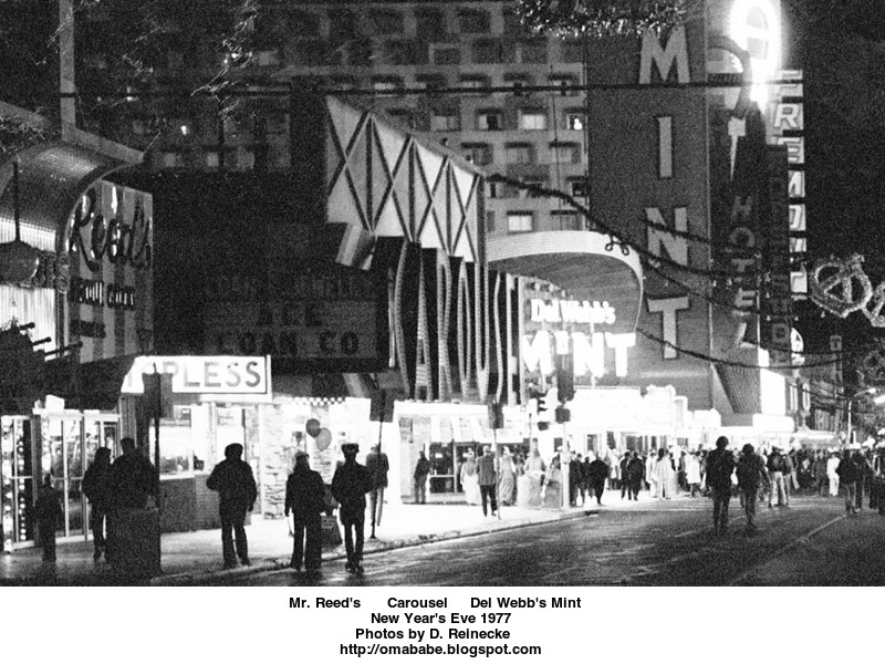 mr. Reed's  Carousel  Mint Downtown Las Vegas 1977