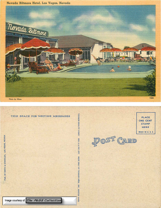 Nevada Biltmore Linen postcard