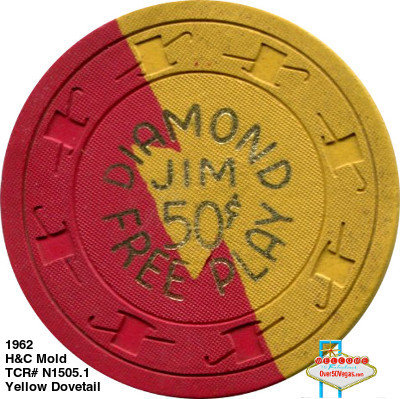 Diamond Jim's Nevada Club Las Vegas chip