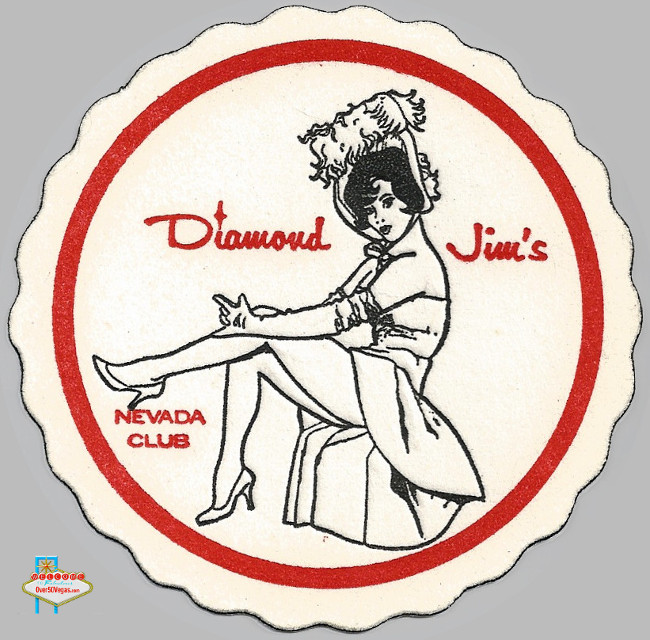 Diamond Jim's drink coaster