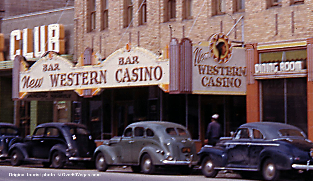 A rare color tourist photo of the New Western Casino.