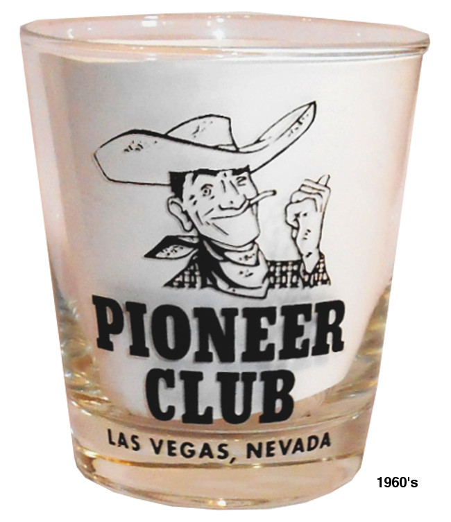 An early Pioneer Club drink glass,