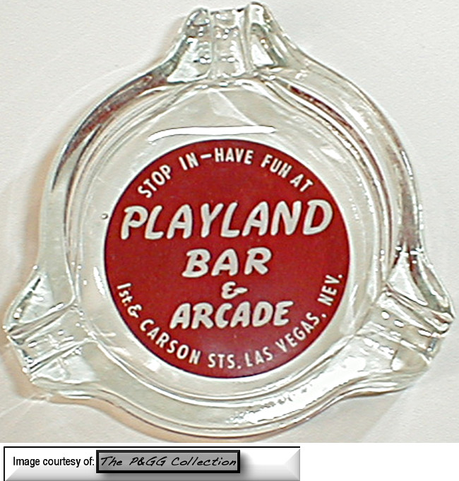 A rare and Beutiful Playland ashtray from the PGG Collection.