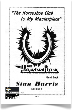 Stan Harris the builder of the Horseshoe Club 